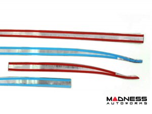 Jeep Renegade Door Trim - Lower Side Molding Kit - Dark Chrome Steel Jeep Renegade Door Trim - Lower Side Molding Kit - Dark Chrome Steel